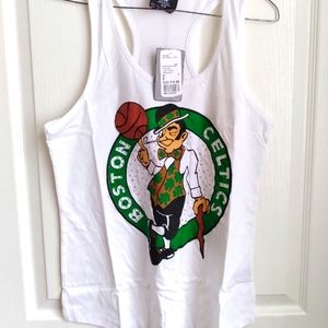 NBA Boston Celtics white tank top forever 21 medium new with tag